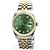 Rolex Datejust Combo Men's Watch Bright Green Afterset Diamond - view 8