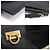 Salvatore Ferragamo Pochette Tripolio Gancini in pelle di vitello nera Nero - vista 7