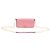 Valentino Pochette in pelle di vitello grana rosa caramella con catena logo