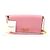 Valentino Pochette in pelle di vitello grana rosa caramella con catena logo - vista 2