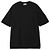 Moncler Seiden-Baumwoll-Strick-T-Shirt Schwarz