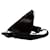 Prada Bolsa transversal com logo triangular preta Preto - vista 4