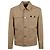 Versace Leinen Zimmermannjacke Braun