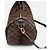 Louis Vuitton Borsa Tote Bandoulière Speedy Damier Ebene Marrone - vista 3