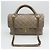 Chanel Kalbsleder Castle Lock Top Handle Schultertasche mit Kette Braun - Ansicht 2