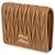Miu Miu Nappa-Leder-Geldbörse Braun - Ansicht 4