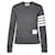 Thom Browne Gestreifter RWB Loopback-Jersey-Sweatshirt Braun  - Ansicht 1