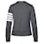 Thom Browne Gestreifter RWB Loopback-Jersey-Sweatshirt Braun  - Ansicht 6