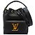 Louis Vuitton Borsa a Spalla Rockme Bucket MM Nera Nero - vista 2