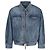 Céline Lockere Passform Denim Truckerjacke aus Baumwolle Blau