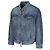 Céline Lockere Passform Denim Truckerjacke aus Baumwolle Blau - Ansicht 3