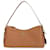 Prada Bolsa de ombro de couro com logo triangular Marrom