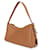 Prada Bolsa de ombro de couro com logo triangular Marrom - vista 4