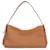 Prada Bolsa de ombro de couro com logo triangular Marrom - vista 5