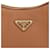 Prada Bolsa de ombro de couro com logo triangular Marrom - vista 9