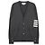 Thom Browne Herren Cardigan mit V-Ausschnitt in Relaxed Fit Braun - Ansicht 3