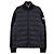 Moncler Giacca mix imbottita con zip e patch logo Blu - vista 3