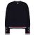 Thom Browne Damen Strickjacke aus Baumwolle mit V-Ausschnitt Blau - Ansicht 4