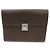 Louis Vuitton Pochette à documents en cuir Taurillon en marron grizzly