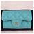 Chanel Portacarte con bottone a pressione classico Blu - vista 5