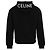 Céline Felpa con cappuccio in cotone con zip e logo Nero - vista 6