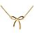 Tiffany & Co Collar de cinta dorada con lazo