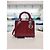 Dior Rote Lack-Cannage Mittel-Tote-Tasche - Ansicht 2