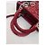 Dior Rote Lack-Cannage Mittel-Tote-Tasche - Ansicht 22
