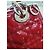 Dior Rote Lack-Cannage Mittel-Tote-Tasche - Ansicht 23
