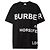 Burberry Oversized T-Shirt mit kurzen Ärmeln in Schwarz