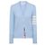 Thom Browne Klassische Cashmere-V-Ausschnitt-Cardigan Blau - Ansicht 4