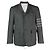 Thom Browne Giacca sportiva dritta in tweed Doni-gol Marrone - vista 4