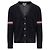 Thom Browne Cardigan en laine à col en V décontracté avec bandes aux bras - vue 4