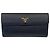 Prada Saffiano Metall Schwarz Langer Geldbeutel