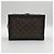 Louis Vuitton Borsa a tracolla in tela Mackassar Monogram Soft Trunk Marrone - vista 7
