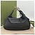 Gucci Borsa hobo grande in pelle nera Nero - vista 2