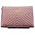 Saint Laurent Clutch Grande Matelassé Monogramma Nero e Oro Rosso