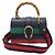 Gucci Mittelgroße Navy-Leder Dionysus Tasche mit Bambusgriff Blau