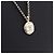 Chanel Collana in catena dorata per donne con logo CC bianco placcato oro - vista 2