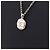 Chanel Collana in catena dorata per donne con logo CC bianco placcato oro - vista 3