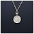 Chanel Collana in catena dorata per donne con logo CC bianco placcato oro - vista 4