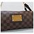 Louis Vuitton Clutch Damier Eva Marrone - vista 3