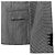 Céline Blazer de Lana Seda Houndstooth para Mujer Gris Negro - vista 7