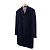 Thom Browne Chestfield Melton Gold Button Diagonal Wool Coat Navy Size Blue - view 2