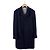 Thom Browne Chestfield Melton Gold Button Diagonal Wool Coat Navy Size Blue - view 3