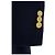 Thom Browne Chestfield Melton Gold Button Diagonal Wool Coat Navy Size Blue - view 6