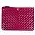 Chanel Clutch in agnello Chevron Classico Borgogna Oro Medio Nuovo Rosso