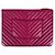 Chanel Clutch in agnello Chevron Classico Borgogna Oro Medio Nuovo Rosso - vista 4