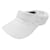 Chanel Cappello da sole in cotone drill bianco con logo CC Coco per donne Panno