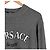 Versace Herrenpullover aus Wolle mit Milano-Stich und gesticktem Logo - Grau Braun - Ansicht 5